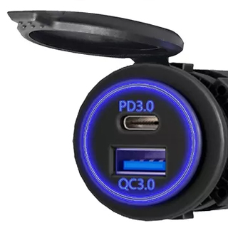 Carregador usb automotivo PD3.0